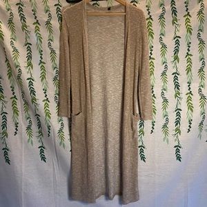 Beige long sweater